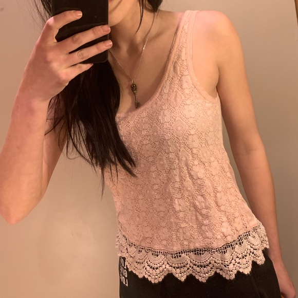 PINK LACE AE TANK - Picture 5 of 5